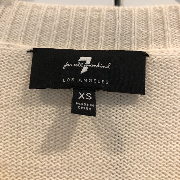 7 for all mankind twist front sweater xs FINAL PRICE NO OFFERS - Picture 4 of 4